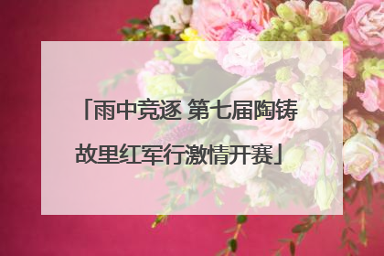雨中竞逐 第七届陶铸故里红军行激情开赛