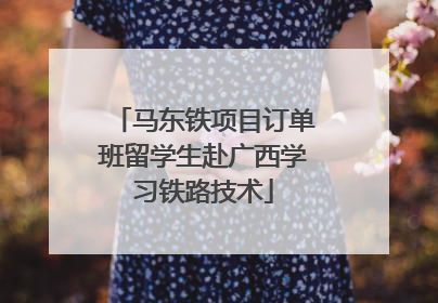 马东铁项目订单班留学生赴广西学习铁路技术