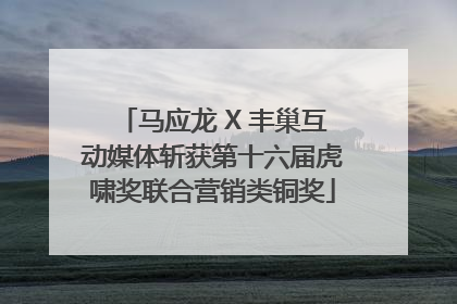 马应龙 X 丰巢互动媒体斩获第十六届虎啸奖联合营销类铜奖