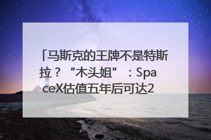 马斯克的王牌不是特斯拉？“木头姐”：SpaceX估值五年后可达2.5万亿美元！