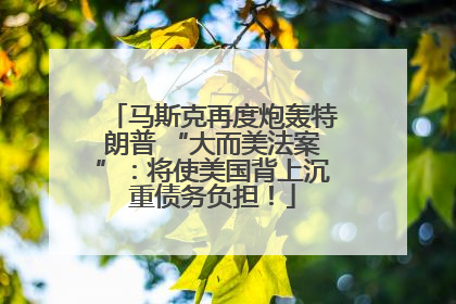 马斯克再度炮轰特朗普 “大而美法案”：将使美国背上沉重债务负担！