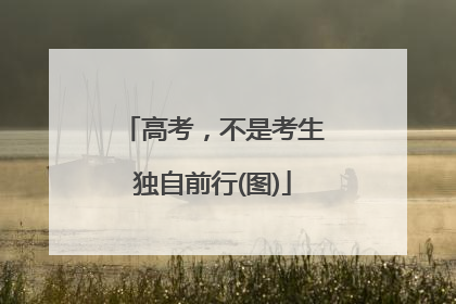 高考，不是考生独自前行(图)