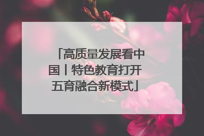 高质量发展看中国丨特色教育打开五育融合新模式