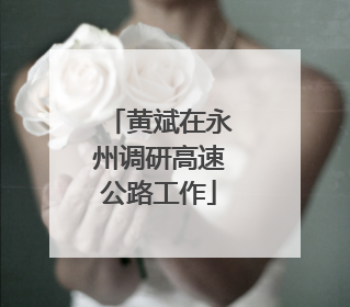 黄斌在永州调研高速公路工作