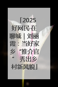 2025好网民·在聊城｜刘丽霞：当好家乡“推介官” 秀出乡村新风貌