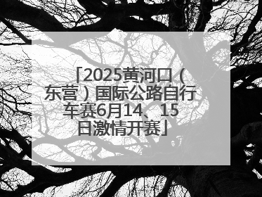2025黄河口（东营）国际公路自行车赛6月14、15日激情开赛