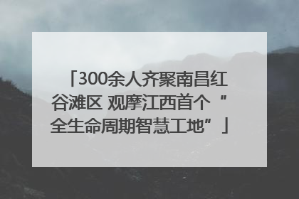 300余人齐聚南昌红谷滩区 观摩江西首个“全生命周期智慧工地”