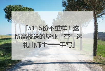 5115份不重样！这所高校送的毕业“杏”运礼由师生一一手写