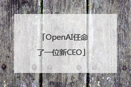 OpenAI任命了一位新CEO